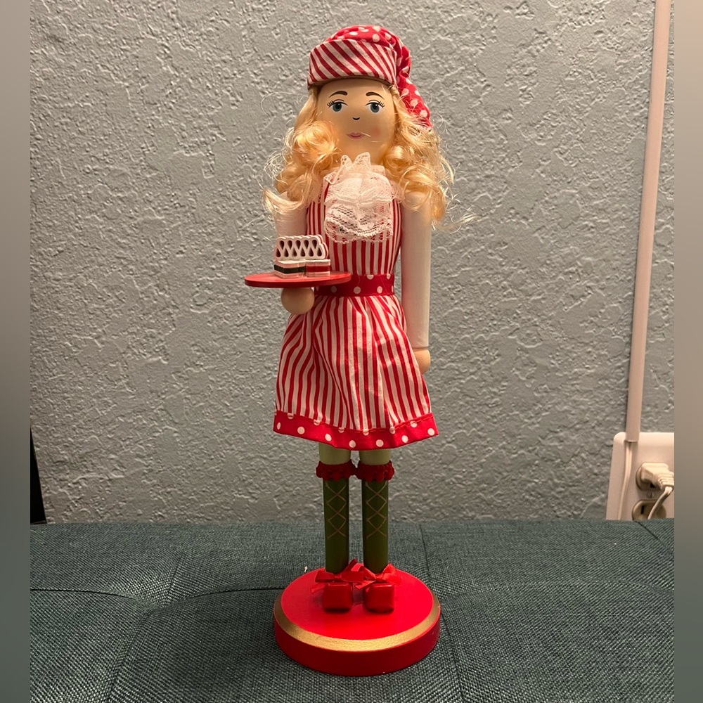 16 inch Candy Ribbon Baker Elf Nutcracker